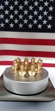 10pcs 25MM Tall Charm Pendants President D J Trump 3D Printed GOLD - MADE in USA