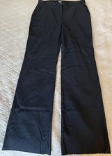 D & G Dolce & Gabbana Flat Front Wide Leg Woo...