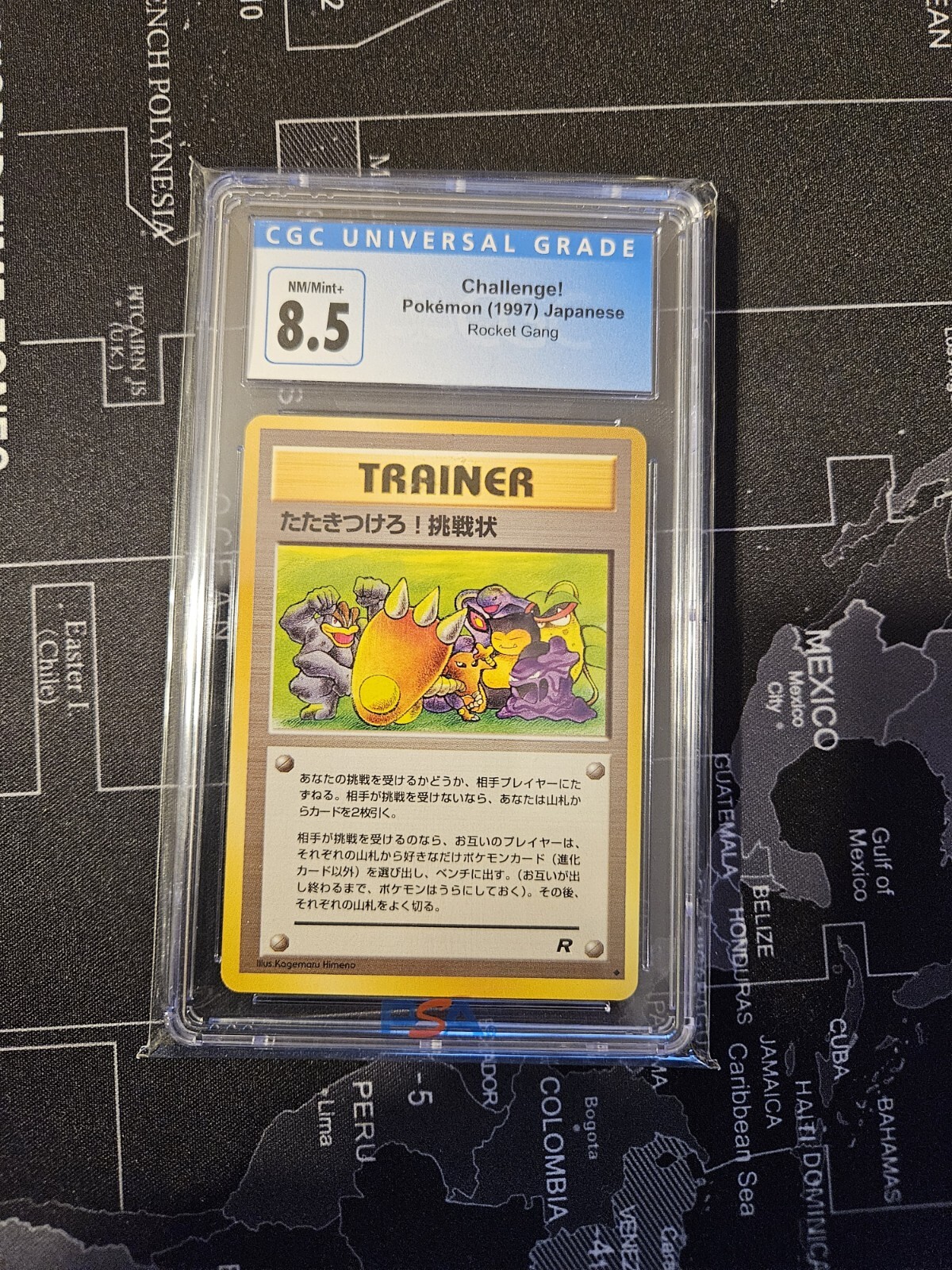 Pokemon CGC 8.5 NM/Mint+ Japanese Team Rocket Challenge!