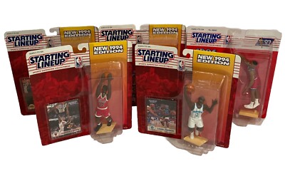 VTG 1994/96 Kenner Starting Lineup NBA Figure & Card (Lot Of 5).