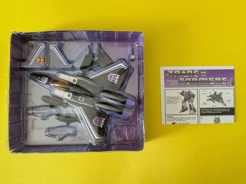Transformers Decepticon Skywarp Corvo - Originale G1 HASBRO 2005 Da Collezione - Immagine 4 di 4