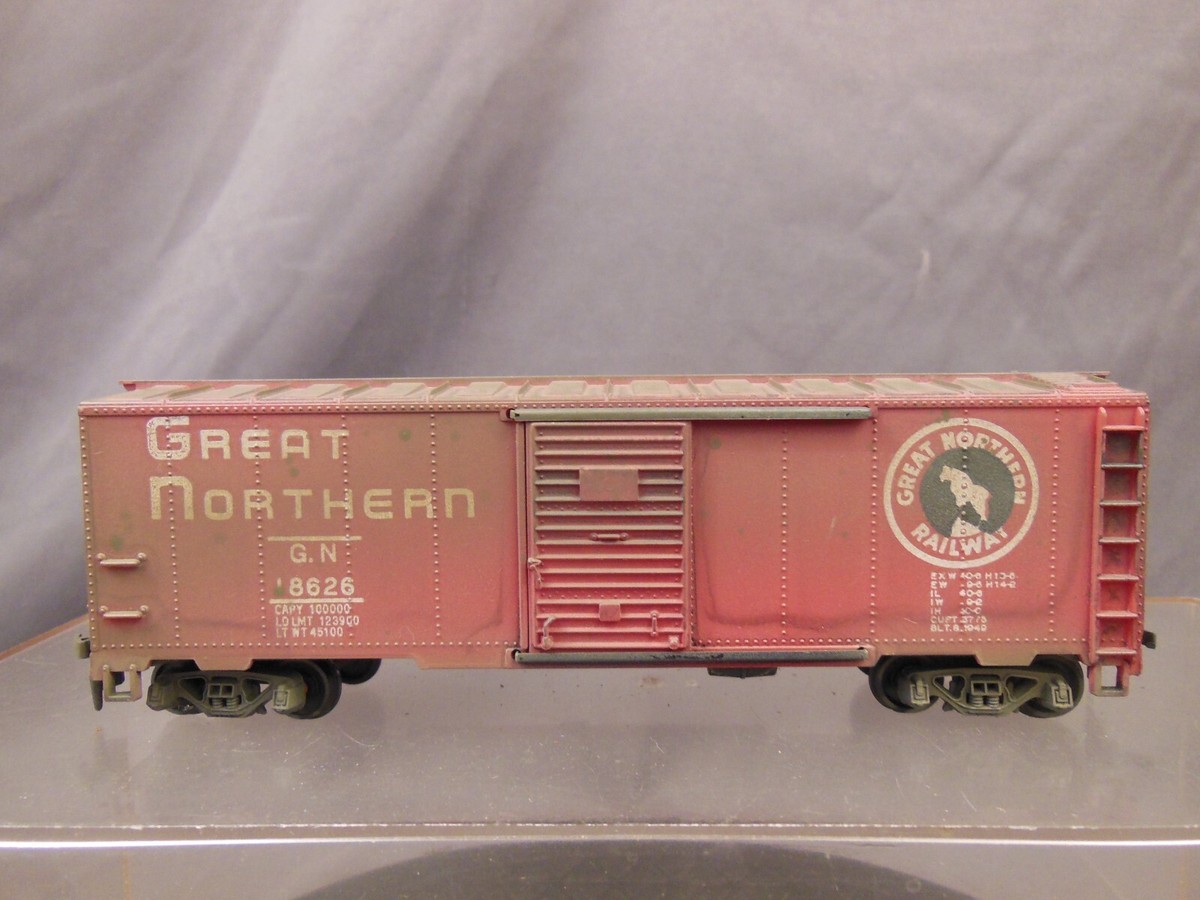 VINTAGE HO SCALE WEATHERED GN 8626 GREAT NORTHERN 40' BOX CAR | eBay