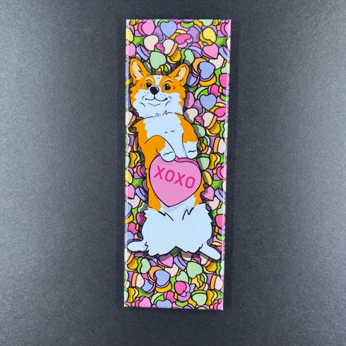 Red Welsh Corgi Valentines Day Magnet Handmade Holiday Dog Gifts and Decor - Picture 2 of 11