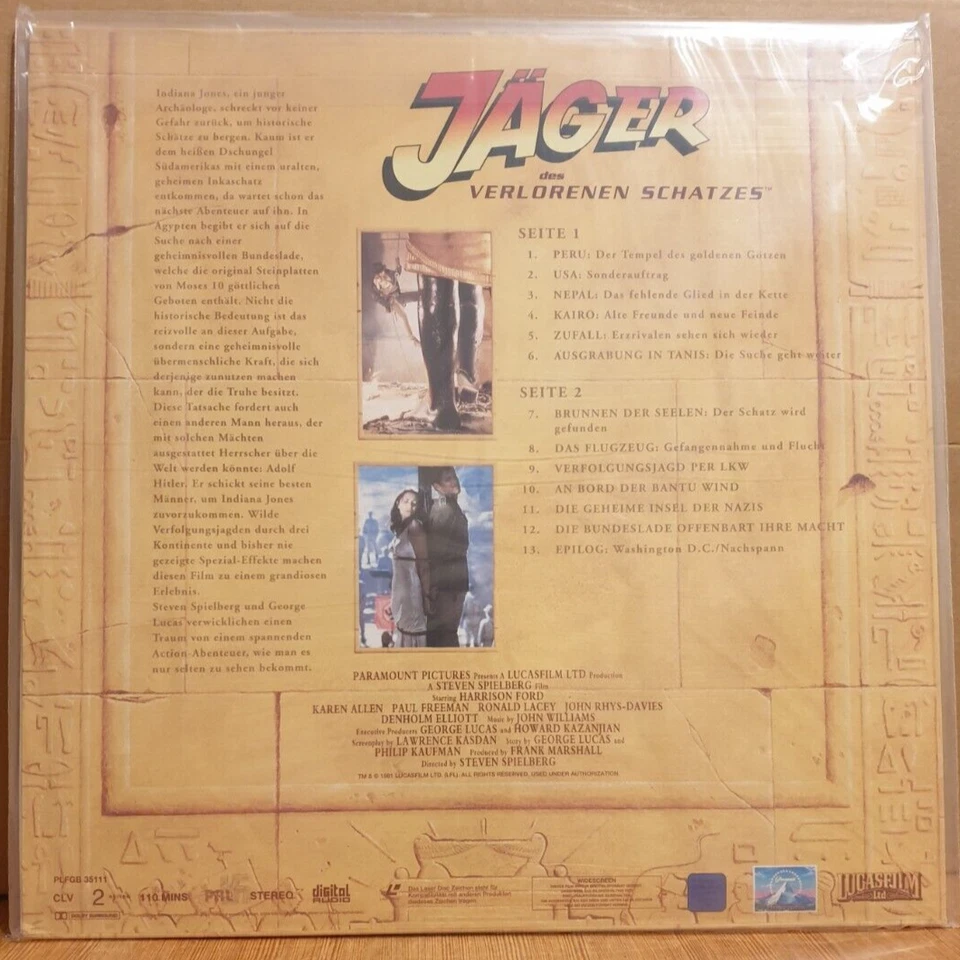 Laserdisc Indiana Jones Box 4 Disc incl. Making of Teil 1 Pal Dolby deutsch - Bild 4 von 4