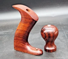 Custom Made Cocobolo Tote and Knob For Lie Nielsen no 7, 7 1/2, or 8 Hand Plane