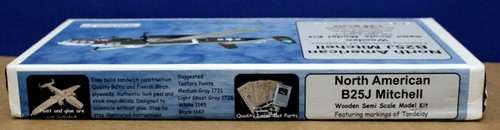 Osborn 6040 SB25J Mitchell Tondelayo kit modellino legno taglio laser 1:66 nuovo con scatola Canada - Foto 2 di 3