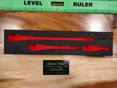 #ad *NEW* Snap On Tools FM103RT02BR Foam 3 Pc Ratchet Tray In RED FREE SHIP $89.24