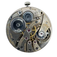 Antique 40mm Hoffman Sunrite Mechanical Pocket Watch Movement Bark Dial