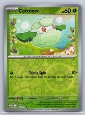 Cottonee 007/131 SV: Prismatic Evolutions Common Pokemon Card NM