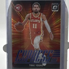 Panini Donruss Optic Express Lane Trae Young #5 Blue Hyper Prizm /175 Hawks