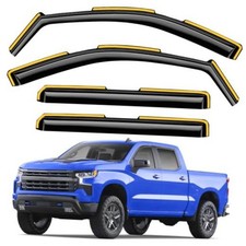 in-Channel Window Rain For 2019-2026 Silverado 1500/ Sierra 1500 Crew Cab