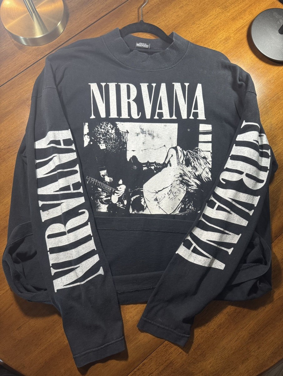 90's vintage NIRVANA ニルヴァーナ bleach カットソー Vintage “Bleach” Nirvana LS Shirt XL Screen Stars Sleeve Print