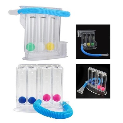 3-Ball Lunge Tiefe Atmen Trainer Exerciser Atemwege Spirometry System
