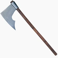 30.5" Battle Ready Handcrafted Forged Carbon Steel Medieval Battle Axe