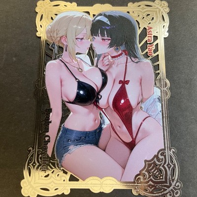 Goddess Story Gold METAL Card - Random Serial Number #/100! Evelyn Astra Bikini