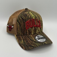 Chicago Bulls Hat New Era 9Forty All-Star Camo Brown A-Frame Trucker Snapback