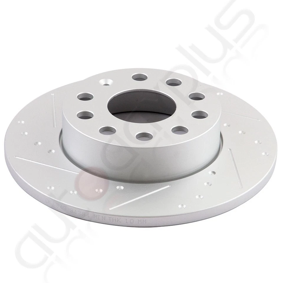 4X Front And Rear Disc Brake Rotors Fit For 2010-2013 Volkswagen Golf TDI 2.0L Foto 4 de 4