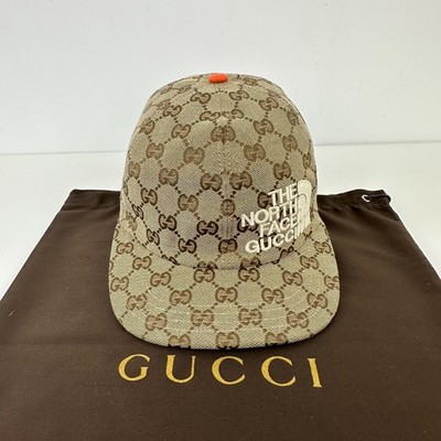 Gucci x The North Face GG Monogram Canvas Baseball Cap Beige Size