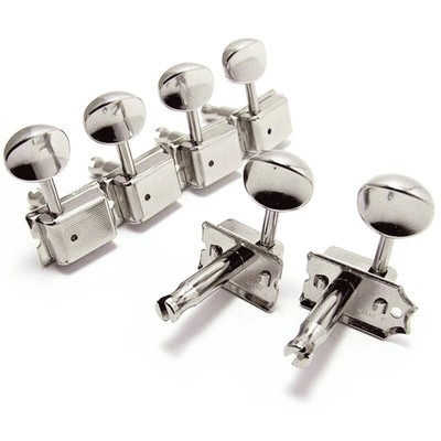 Gotoh SD91-05M 6-In-Line Vintage Style Tuners for Fender Strat Tele - NICKEL