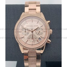 Michael Kors MK6598 Ritz Rose Gold Stainless Steel Bracelet Quartz Women's Watch