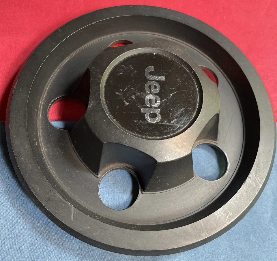 Tapacubos negra para Jeep Cherokee Wrangler Wagoneer OEM SF8952-000-153 Foto 4 de 4