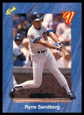 Ryne Sandberg 1991 Classic I #T29 Cubs MLB READ FREE SHIPPING AutographDen