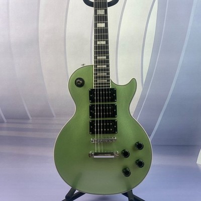 Mahogany Body Three-piece Pickups Metallic Blue Electric Guitar In Stock