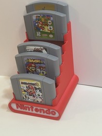 Nintendo 64 N64 8 Cartridge Display Stand Holder 3D Printed