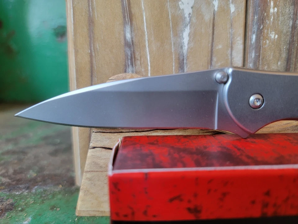 Kershaw Leek 1660 Knife 3" 14C28N Plain Blade Steel New Flag Logo - 1660 - Image 2 of 4