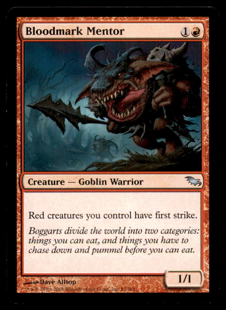 MTG Bloodmark Mentor LP Light Play Shadowmoor [3547]