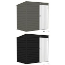 Outsunny 6' x 4' Metal Garden Shed, Tool Shed w/Lockable Door