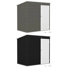 Outsunny 6' x 4' Metal Garden Shed, Tool Shed w/Lockable Door