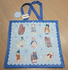 NWT TJ MAX Winter Cats Wonderland - Large Reusable Shopping Tote Eco Bag