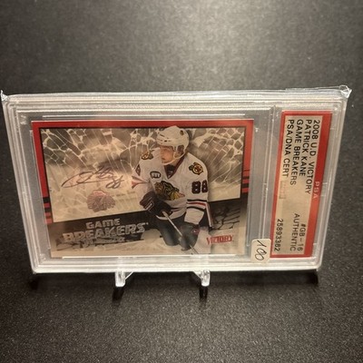 Patrick Kane Auto 2008 Upperdeck Victory Game Breakers PSA Authentic