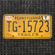 Original US Auto Kennzeichen Nummernschild USA 🇺🇸 Pennsylvania Trailer 