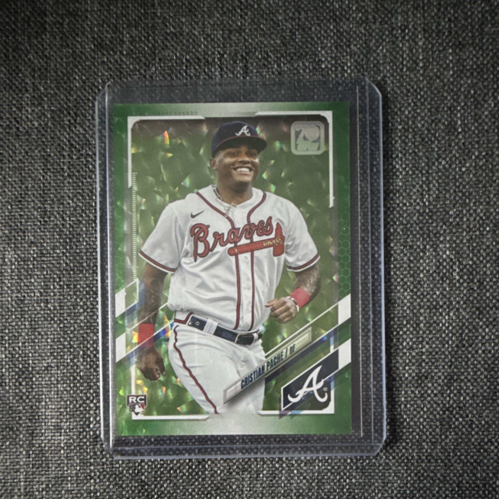 Topps 2021 Series One Cristian Pache #187 Atlanta Braves Green /499 Rookie