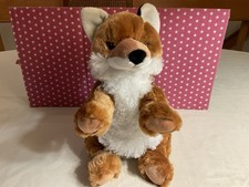 WILDLIFE ARTISTS/ECO PALS FULL BODY RED FOX PUPPET, SOFT  HUGGABLE, 12 IN. EUC