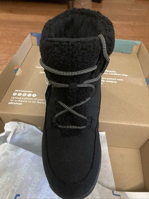 JBU By Jambu Freeze Winters Boots Black Faux Shearling Size 8.5M New With Tag.