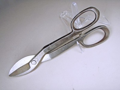 Vintage Pexto No 10 Tin Snips 11.5'' OAL Cuts 24ga Stainless Made in USA ==EXC==