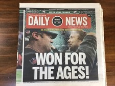 Philadelphia Eagles Super Bowl 52 Daily News Newspaper Feb 2018 Won for the Ages