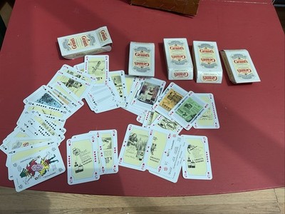 Vintage Restposten 5 Packungen um 1920-80 William Grants Whisky Spielkarten