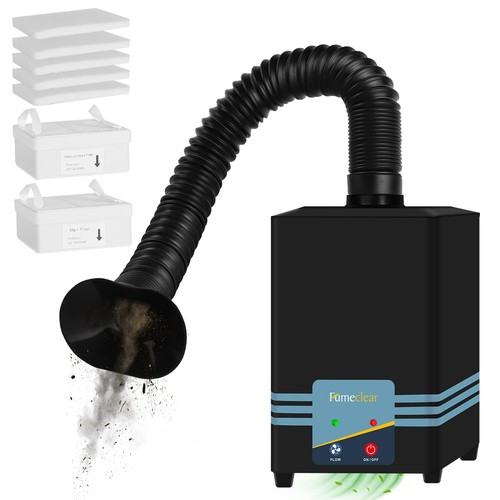 FC-2001S Solder Fume Extractor, 128 to 168m³/h Strong Suction, Low Noise High...