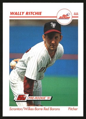 1991 Line Drive AAA #493 Wally Ritchie Free Shipping