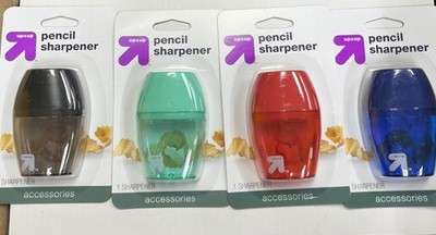 Up&up Pencil Sharpener 24 Pack Assorted Black -Green-Red-navy 