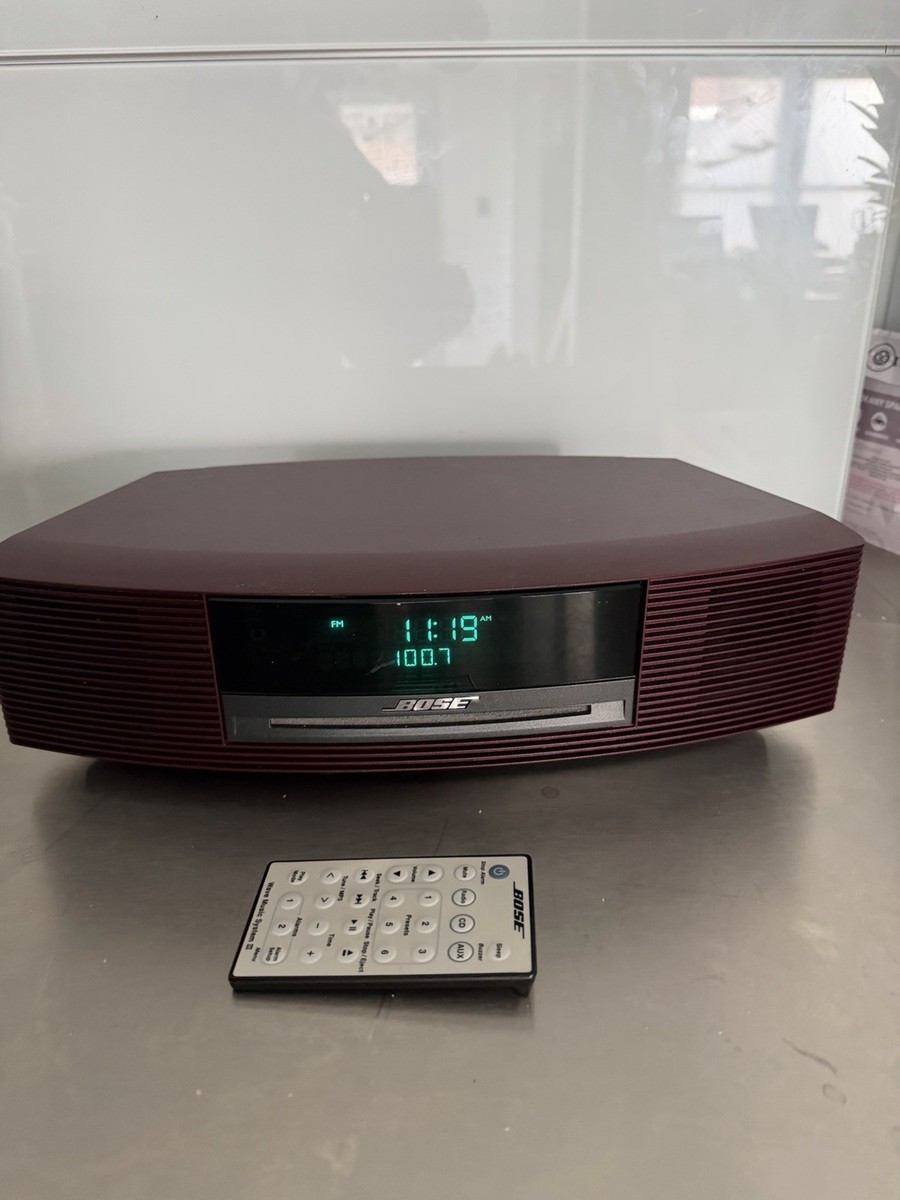 RARE Bose Wave Music System III CD Player/AM-FM Radio BURGUNDY w
