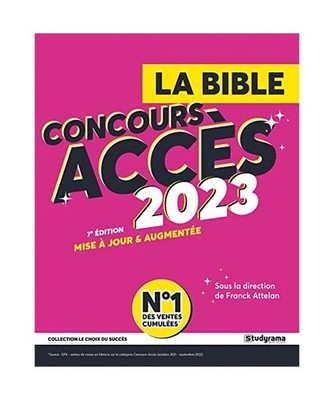 La bible : Concours Accès 2023, Montero, Françoise; Chicheportiche, Nicholas; 