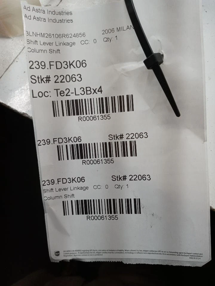 Combo palanca interruptor columna Lincoln Zephyr 2006-2009 OEM probado Foto 4 de 4