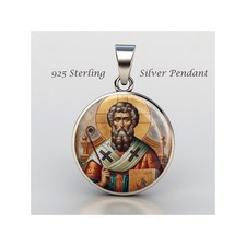 Saint Photios 925 Sterling Silver Christian Medal