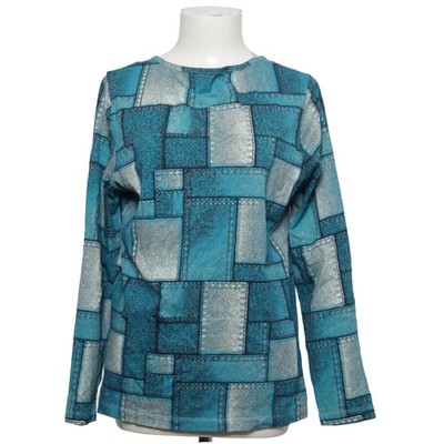 AproductZ, Bluse, Größe: 38, W 48023, Blau/Silber, Baumwolle, Damen #SDC