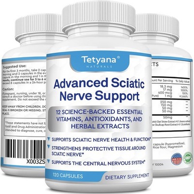 Advanced Sciatic Nerve Support Relief: Alpha Lipoic Acid Vitamin, Benfotiamine